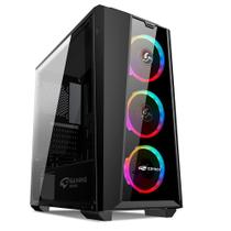 Gabinete Gamer sem fonte Preto Mid Tower USB 3.0 C3Tech - MT-G800BK Gabinete Gamer sem fonte Preto Mid Tower USB 3.0 C3Tech - MT-G800BK