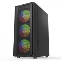 Gabinete Gamer Storm Rgb Mid Tower Vidro Temperado Atx Sem - Liketec