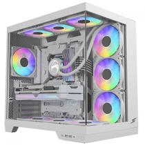 Gabinete Gamer SuperFrame Vhagar, Mid Tower, Vidro Temperado, ATX, Branco, Sem Fan, SF-CS-VGMAWSF Gabinete Gamer SuperFrame Vhagar, Mid Tower, Vidro Temperado, ATX, Branco, Sem Fan, SF-CS-VGMAWSF