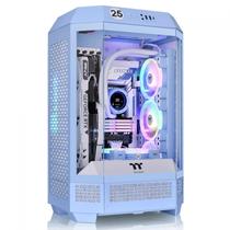 Gabinete Gamer Thermaltake The Tower 300 Hydrangea Blue, Micro Tower, Vidro Temperado, mATX, Sem Fonte, Com 2 Fans, Azul