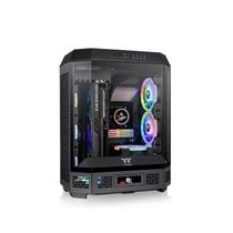 Gabinete Gamer Thermaltake The Tower 600, Mid Tower, Vidro Temperado, E-ATX, Black, Sem Fonte, Com 2 Fans