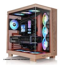 Gabinete Gamer Thermaltake View 380 XL TG, ARGB, Mid Tower, Vidro Temperado, ATX, Sem Fonte, Com 4 Fans, Sand