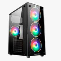 Gabinete gamer usb 3.0 atx suporte 4 coolers - gb1709 hayom