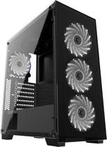 Gabinete Gamer Vidro Usb3.0 Xway 01144 Fonte 500w E 4 Fans