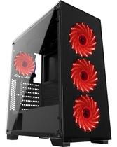 Gabinete Gamer Vidro Usb3.0 Xway 01144 Fonte 600w E 4 Fans