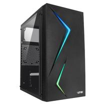 Gabinete Gamer Vinik TWIN EDGE Preto Lateral Acrilico - Ggteacbk