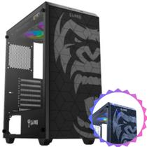 Gabinete Gamer Zilla Clanm Suporta Até 6 Fans de 120mm + Water Cooler e Placa-Mãe ATX Mini-ITX Vidro Temperado Com Ótima Ventilação