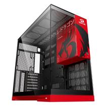 Gabinete Geometric Future Model 5 Redragon Spec S/Fan ATX Plataforma P/Action Figures - GEO-M5-RD