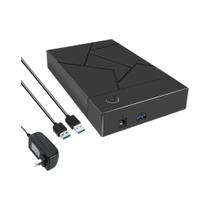 Gabinete Hdd Externo 3,5 Para Adaptador Usb 3.0 Sata 18tb Disk Box Case Tishric 450mb/s