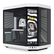 Gabinete HYTE Y70 DISPLAY TOUCH 14.5 Branco e Preto - CS-HYTE-Y70TI-WB