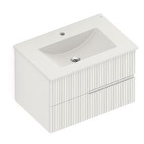 Gabinete Integrado 2 Gavetas 70x47cm com Lavatório Elite Bege