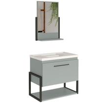 Gabinete Ipanema MGM 60cm Metalon para Banheiro com Espelheira - Pistache