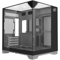 Gabinete Kalkan Midgard Vision Matx Mid Tower Vidro Temperado Usb 3.0 Preto Sem Fan Klk00086