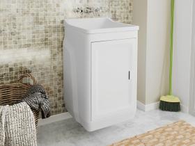 Gabinete Lavanderia Armário Plástico Com Tanque Astra Balcão