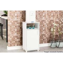 Gabinete Lavanderia Balcão p/ Água c/ 1 Porta 42cm Branco - Politorno