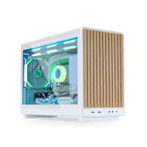 Gabinete Lian Li A3 Micro ATX Wood Edition Lateral Vidro Branco Gabinete Lian Li A3 Micro ATX Wood Edition Lateral Vidro Branco