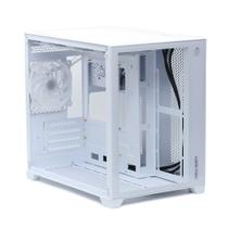 Gabinete Liketec Cube Kirra Snow RGB 4X Fan 240m Vidro Temperado Micro ATX - Branco