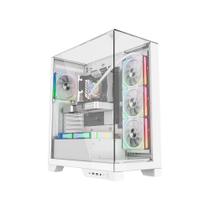 Gabinete Liketec Gamer Empire, Sky Tower, ATX, Lateral e Frontal em Vidro Temperado, Snow - LC-AT-EMPIRE-2092