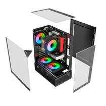 Gabinete Liketec Kingdom Dark Mid Tower Vidro Temperado USB S/Fan Preto