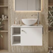 Gabinete London para Banheiro com Pia Suspenso Compacto para Lavabo Gabinete London para Banheiro com Pia Suspenso Compacto para Lavabo