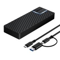 Gabinete M.2 NVMe MOKiN 40 Gbps com Ventoinha de Resfriamento USB4 Gabinete M.2 NVMe MOKiN 40 Gbps com Ventoinha de Resfriamento USB4