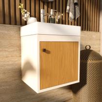 Gabinete Madrid Suspenso armário organizador para banheiro - Várias Cores