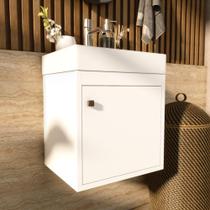 Gabinete Madrid Suspenso armário organizador para banheiro - Várias Cores