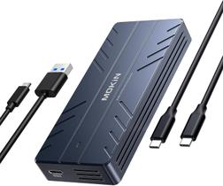 Gabinete MOKiN para SSD M.2 NVMe com 40 Gbps e ventilador de resfriamento Gabinete MOKiN para SSD M.2 NVMe com 40 Gbps e ventilador de resfriamento