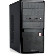 Gabinete Multilaser 2 Baias c/Fonte 200W Preto Escovado ( 05 ) GA145