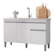 Gabinete Multiuso Tatiane 120cm 3 Ptas 1 Gvta S/tampo Branco