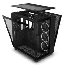 Gabinete NZXT CM-H91EB-01 Mid-Tower Preto c/ Janela de Vidro, Suporte p/ ATX, 6 Ventoinhas RGB