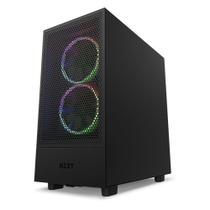 Gabinete NZXT H5 Flow Compact, Mid Tower, ATX, Lateral e Frontal em Vidro Temperado, 2x Cooler Fan