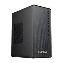Gabinete Office Hayom 1 Fan 120mm Led Vermelho S/Fonte MICRO-ATX 2 Portas USB 2.0 Preto - GB1752