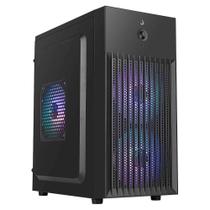 Gabinete Office Rise Mode X1 Mini Tower USB 3.0 Sem Fan Preto