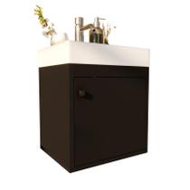 Gabinete Organizador Suspenso Multiuso Madri Para Banheiro com Porta Gabinete Organizador Suspenso Multiuso Madri Para Banheiro com Porta