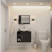 Gabinete P/Banheiro Soft 60 cm C/cuba L38 e Espelheira - Compace