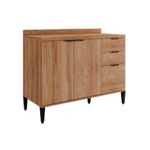 Gabinete p/ Pia Cozinha Balcão Alpha 2506 3 Portas e 2 Gavetas c/ Tampo 120cm Freijo - Carraro Gabinete p/ Pia Cozinha Balcão Alpha 2506 3 Portas e 2 Gavetas c/ Tampo 120cm Freijo - Carraro