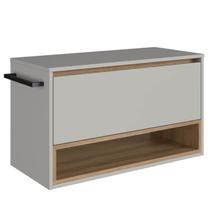 Gabinete Para Banheiro 01 Porta Basculante 80cm Mel Arenas PRODDY Gabinete Para Banheiro 01 Porta Basculante 80cm Mel Arenas PRODDY