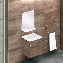 Gabinete para Banheiro 1 Porta com Cuba e Espelho Like Celite