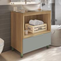 Gabinete para Banheiro 80cm Com Caixa Organizadora Marquesa Gabinete para Banheiro 80cm Com Caixa Organizadora Marquesa