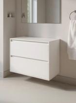 Gabinete para Banheiro 80cm Mdf Branco Dubai - On Móveis