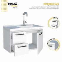 Gabinete Para Banheiro Aço Romã 60 Cozimax Branco Gabinete Para Banheiro Aço Romã 60 Cozimax Branco