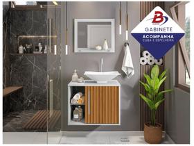 Gabinete Para Banheiro Aéreo com Cuba e Espelheira Móveis Bechara Baden Gabinete Para Banheiro Aéreo com Cuba e Espelheira Móveis Bechara Baden