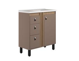 Gabinete para Banheiro Ariel 80 cm com Pé