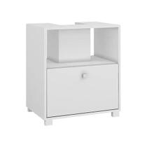 Gabinete Para Banheiro BRV 1 Porta Basculante Branco - BBN02-06