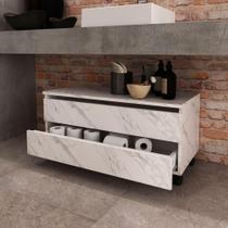 Gabinete para Banheiro c/ 2 Gavetas - Branco Gabinete para Banheiro c/ 2 Gavetas - Branco