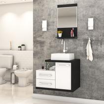 Gabinete para Banheiro C/cuba Q32 e Espelheira Legno 651 - Compace