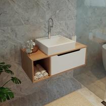 Gabinete para Banheiro com 1 Porta sem Cuba BN3644 - Tecno Mobili