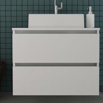 Gabinete para Banheiro com 2 Gavetas - Branco