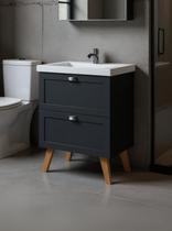 Gabinete para Banheiro com Cuba 60cm Retro Mdf Milano - On Móveis